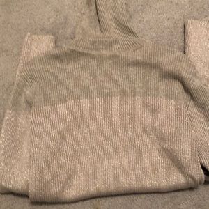 Silver two tones turtle neck.